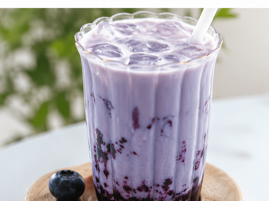 Blueberry Milk Tea Recipe (Refreshing & Easy Homemade Boba Drink)