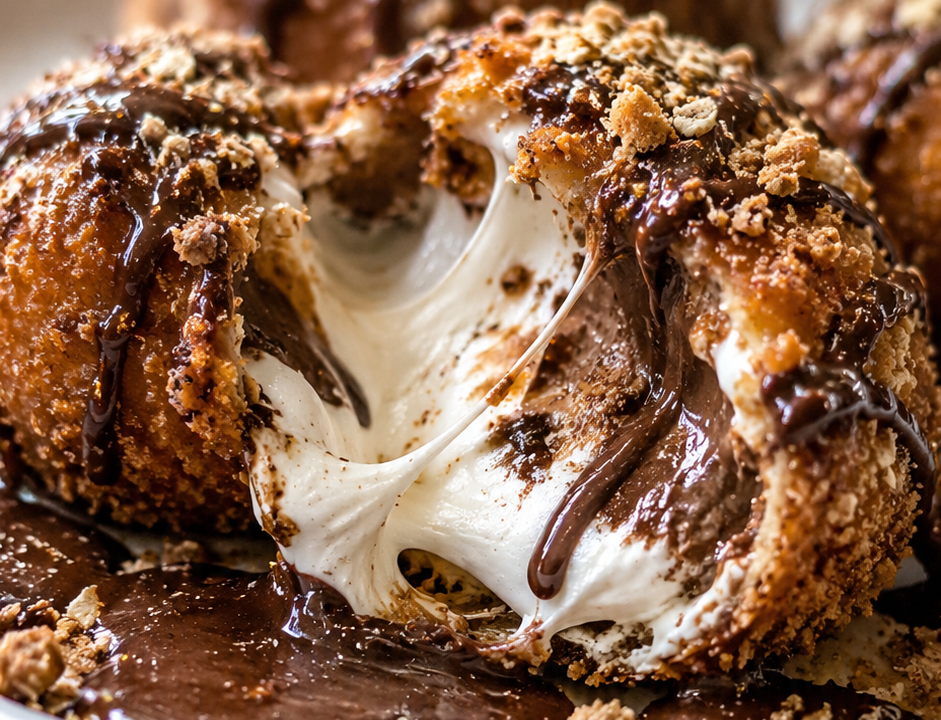 Fried S’mores Bombs (The Ultimate Gooey Campfire Treat at Home!)