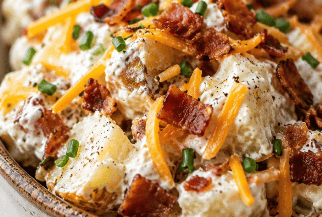 Loaded Baked Potato Salad Recipe That Tastes Like a Steakhouse Side