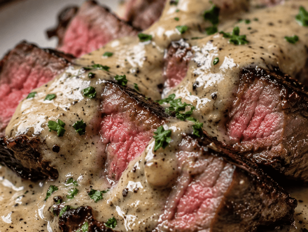 Steak with Creamy Garlic Sauce: A 20-Minute One-Pan Dinner That Tastes Restaurant-Level