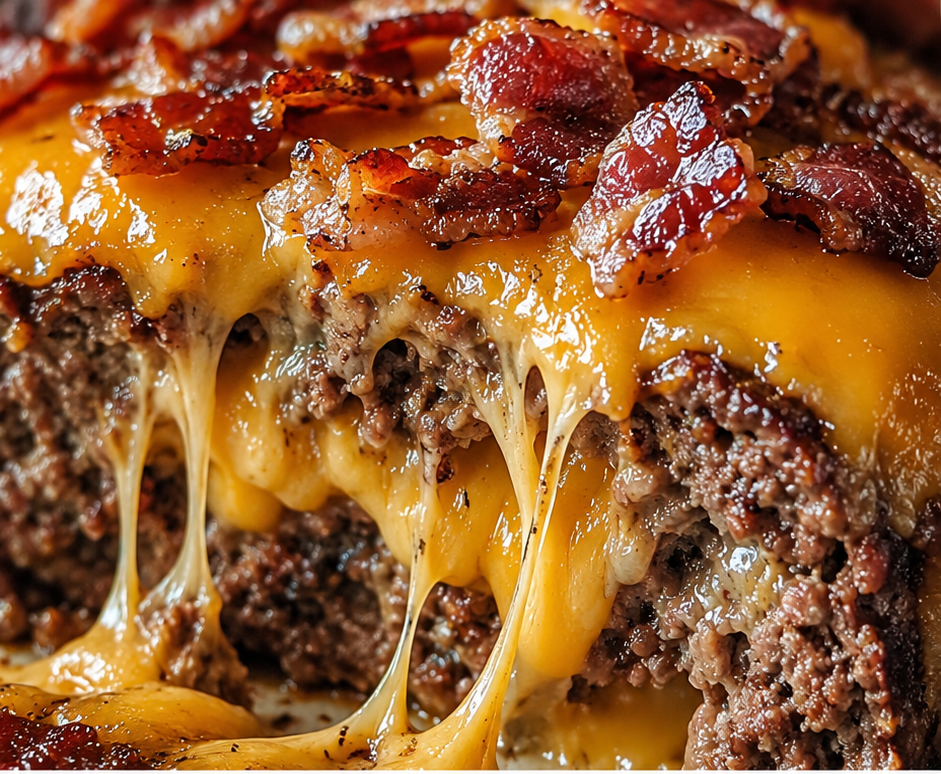 Bacon Cheeseburger Stuffed Meatloaf (Juicy Comfort Food Everyone Craves)