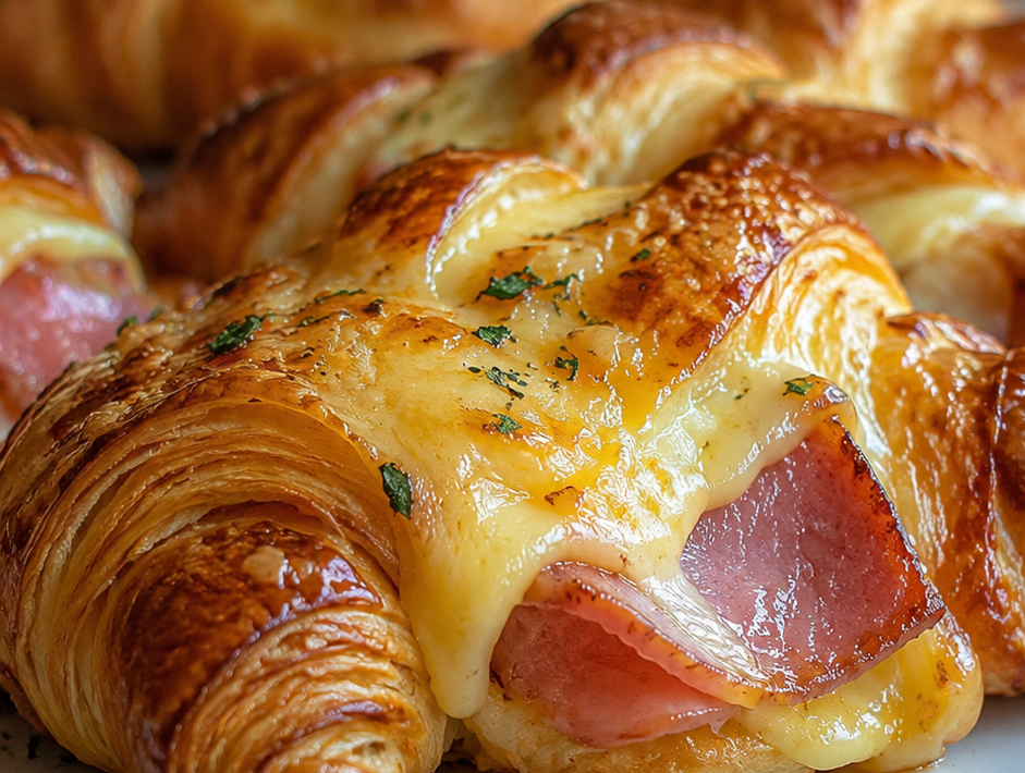 Baked Ham and Cheese Croissants (Irresistible Easy Breakfast or Brunch Idea)