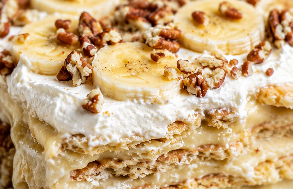 Easy Banana Cream Icebox Collapse Cake (No-Bake Dream Dessert)