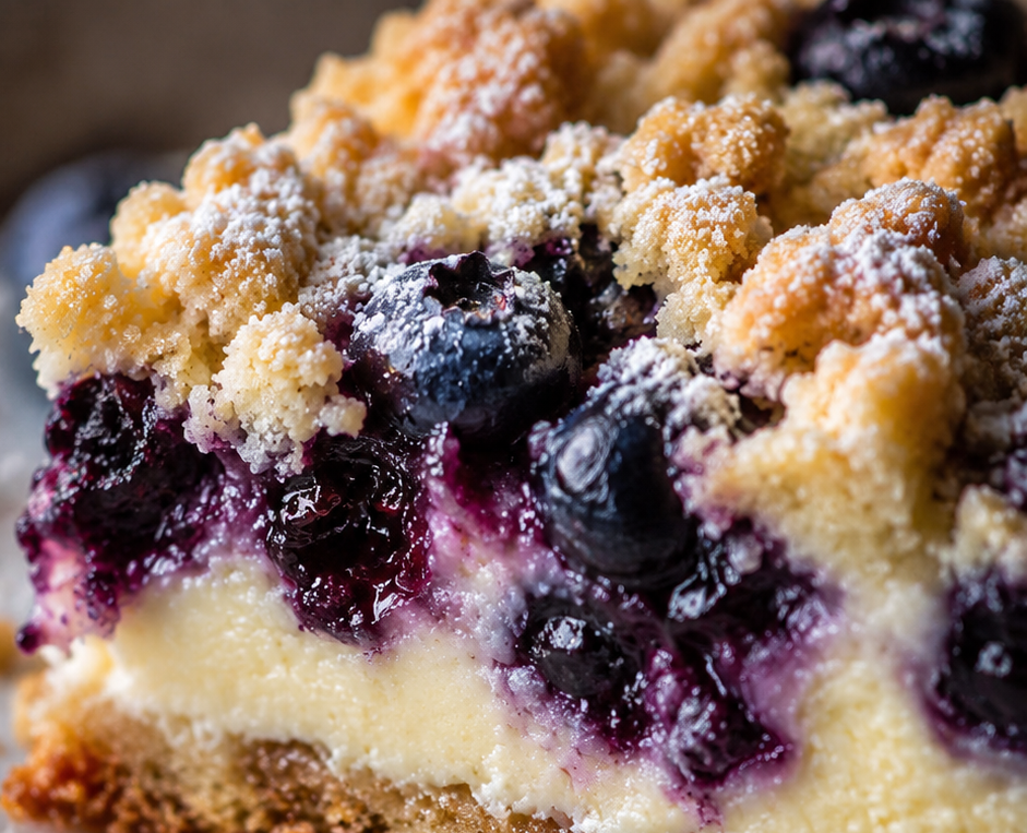 Blueberry Cheesecake Crumb Cake (Irresistible Breakfast or Dessert Treat)