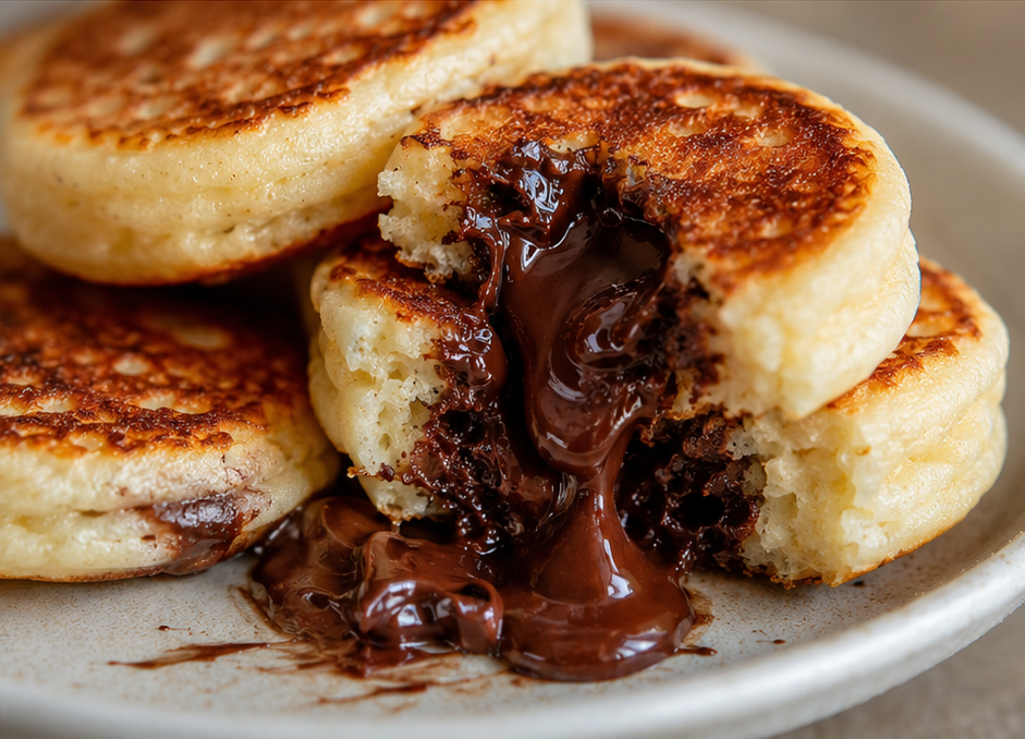 Chocolate Lava Pancake Bites (Warm, Gooey Breakfast Magic in Minutes)