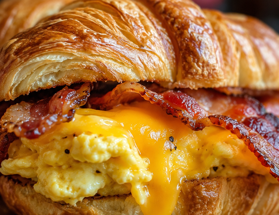 Easy Croissant Breakfast Sandwiches (Buttery, Cheesy, and Ready Fast!)