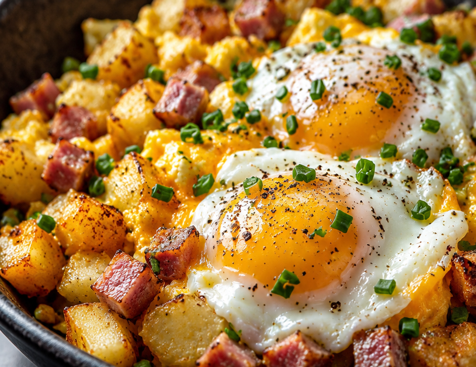Easy Cheesy Potato and Egg Scramble (Hearty Breakfast Ready in Minutes!)