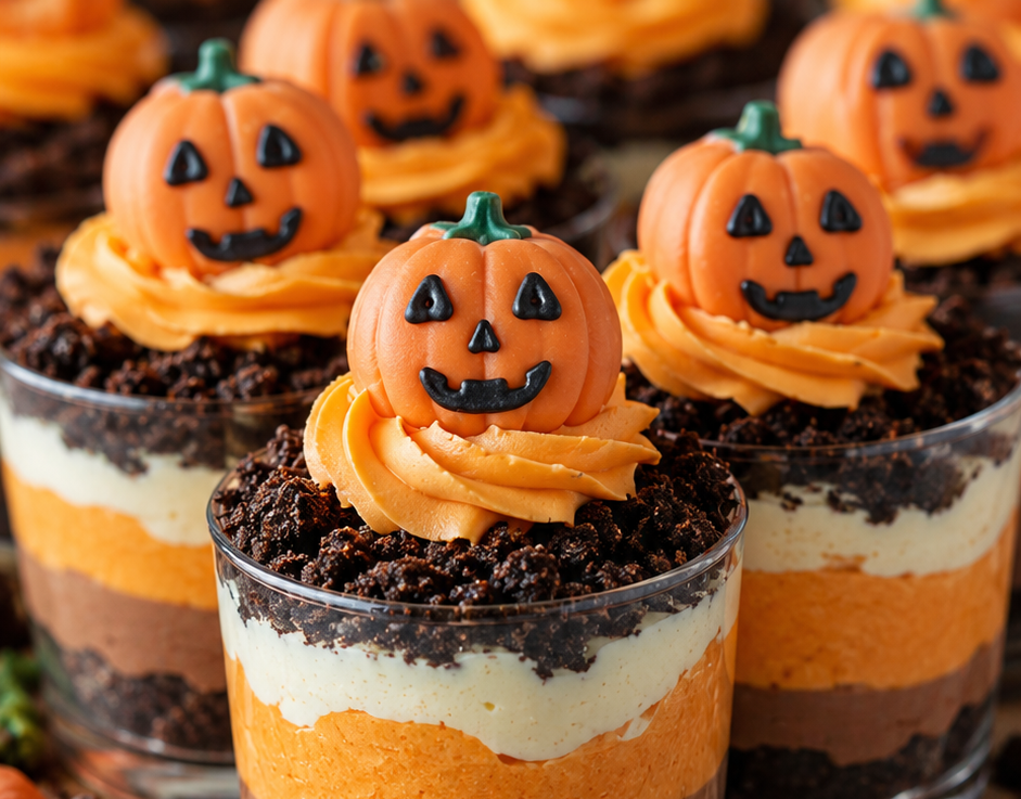 Pumpkin Patch Dirt Cups (Adorable No-Bake Fall Dessert Everyone Loves)