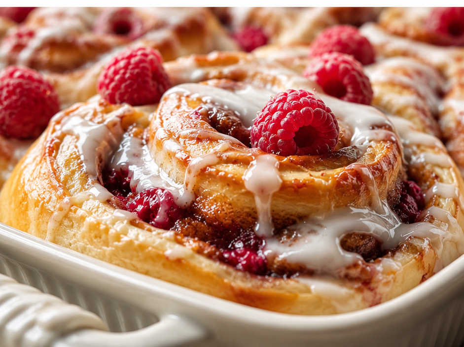 Raspberry Cinnamon Rolls (Fruity, Gooey Breakfast Treat You’ll Crave)