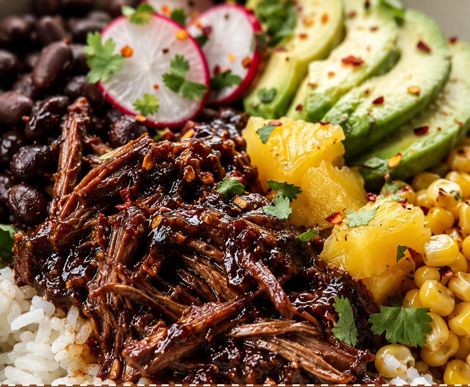Slow Cooker Chipotle Pineapple Pot Roast Bowls (Sweet Heat That Melts in Your Mouth)