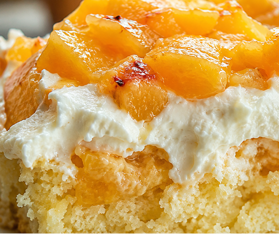 Peaches and Cream Cake (The Dreamy Summer Dessert Everyone Craves)